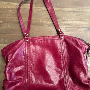 HOBO Rich Burgundy red Leather Tote